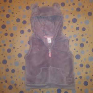 24 month Carter's Fleece Vest Jacket Heather Gray